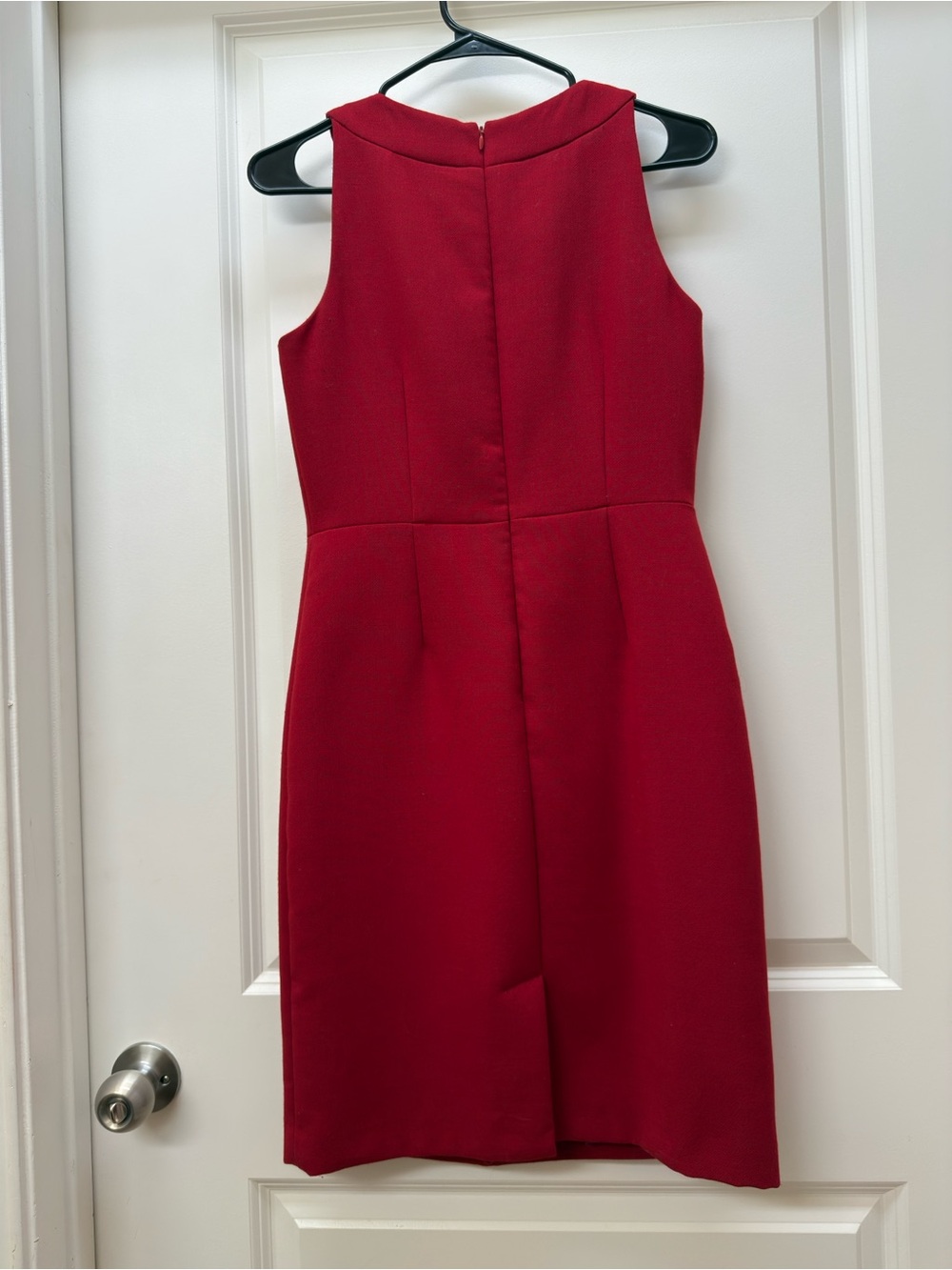 Talbots Red Sleeveless Sheath Midi Dress - Picture 2 of 5